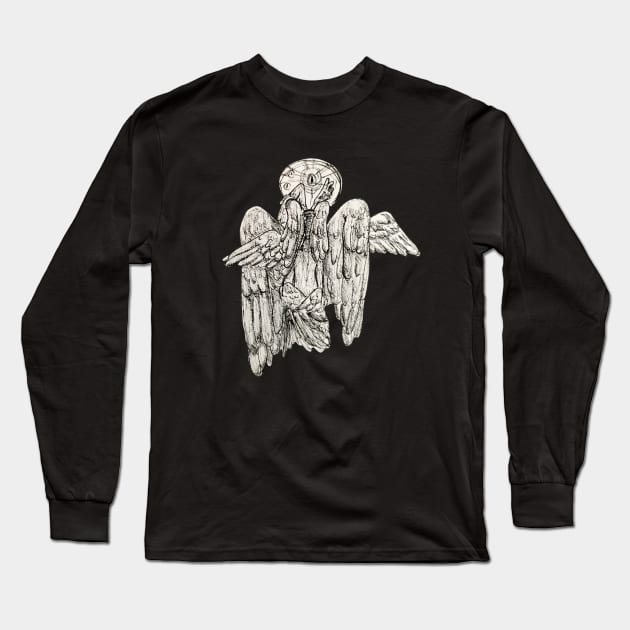 winged guardian Long Sleeve T-Shirt by VenomNectar